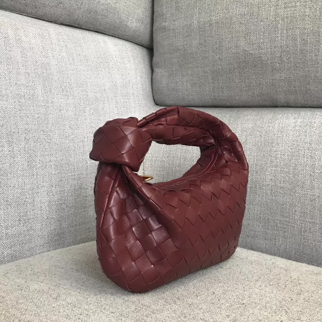 Bottega Veneta Mini BV Jodie Intrecciato Burgundy [Bottega Veneta 00613 ...