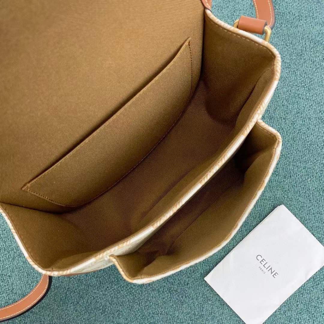 celine folco bolsa in triomphe canvas